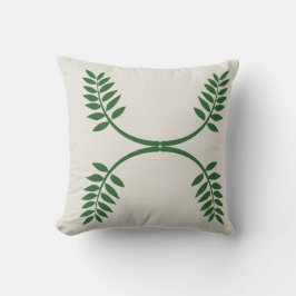 Natuur's Touch: Elegant Leaves Design Pillow Kussen