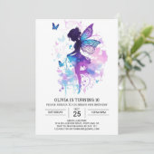 Natuur's Touch Sprookje Verjaardagsmagie Kaart (Staand voorkant)