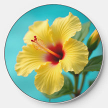 Natuur's Treasure: Yellow Hibiscus Harmony