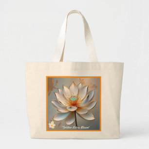 natuur's vredige oase grote tote bag