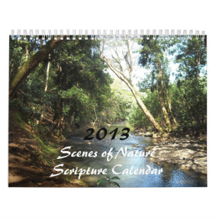 Natuurscènes Schriftuur voor 2013 Kalender