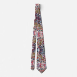 Natuursteen, authentieke kleuren en ontwerp stropdas