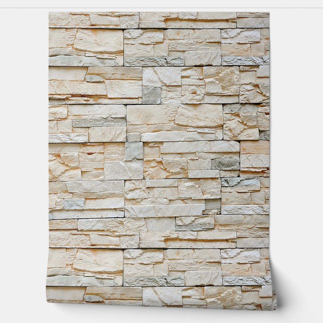 Natuursteen wallpaper 2 behang (Afrollen)