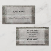 Natuursteenstenen minerale baksteenvormer visitekaartje (Voorkant / Achterkant)