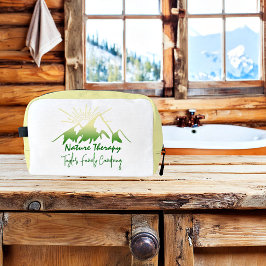 Natuurtherapie Familie camping gepersonaliseerd Toilettasje