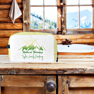 Natuurtherapie Familie camping gepersonaliseerd Toilettasje