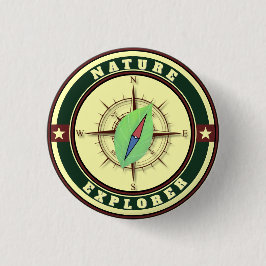 Natuurverkenner Badge | Kids Outdoor Onderscheidin Ronde Button 3,2 Cm