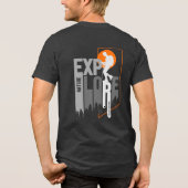 Natuurverkenning (2) | Mannen Tri-Blend Shirt (Achterkant)