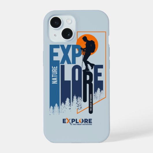 Natuurverkenning | Mannen - iPhone 15 Case (Achterkant)