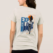 Natuurverkenning | Vrouwen Tri-Blend Shirt (Achterkant)