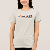 Natuurverkenning | Vrouwen Tri-Blend Shirt (Voorkant)