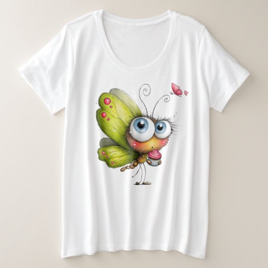 Natuurvrouw#2 Grote Maat T-shirt (Design voorkant)