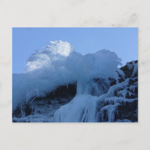 Natuurwaterval Ice Formation on Bunker Hill Briefkaart