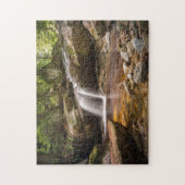 Natuurwaterval in het bos legpuzzel (Verticaal)