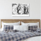 Natuurwetenschappen in aanwezigheid van canvas afdruk (Insitu (Slaapkamer))