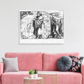Natuurwetenschappen in aanwezigheid van canvas afdruk (Insitu (Woonkamer))