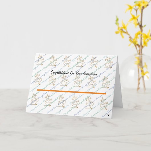 Natya_Sangeetha_Arangetram_felicitaties Kaart (Gele Bloem)