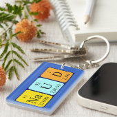 Naud periodieke lijst - naamsleutelwoord sleutelhanger (Voorkant Rechts)