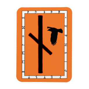 Naudhiz Viking Rune Magnet - Overwinnen! Magneet