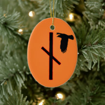 Naudhiz Viking Rune Yule Ornament - Overwinnen!
