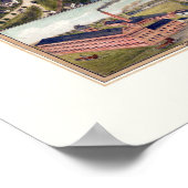 Naugatuck, CT Panoramic Map - 1877 Poster (Hoek)