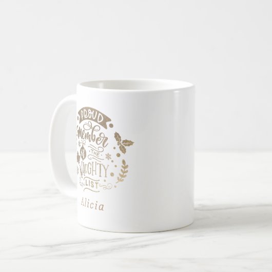 naughalst lid vakantiegoud koffiemok (Voorkant links)