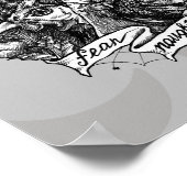 NAUGHT: Guinee-Tattoo Kunst met achtergrond Poster (Hoek)