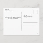 Naught Nice Funny Blue Buffalo Plaid Pet Photo Feestdagenkaart (Achterkant)