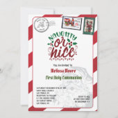 Naught of nice Santas Letter Noordpool Kaart (Voorkant)