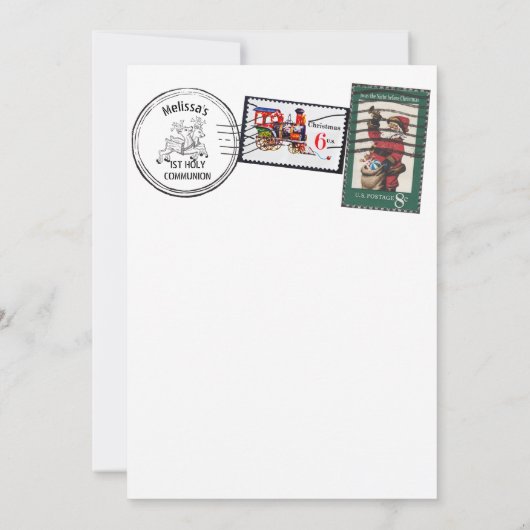 Naught of nice Santas Letter Noordpool Kaart (Achterkant)