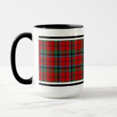 Naughton Clan Tartan Pattern Red Pset Mok (Links)