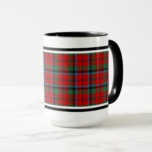 Naughton Clan Tartan Pattern Red Pset Mok