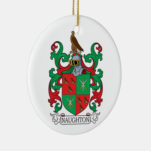 Naughton Family Crest Keramisch Ornament (Rechts)