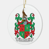 Naughton Family Crest Keramisch Ornament (Links)
