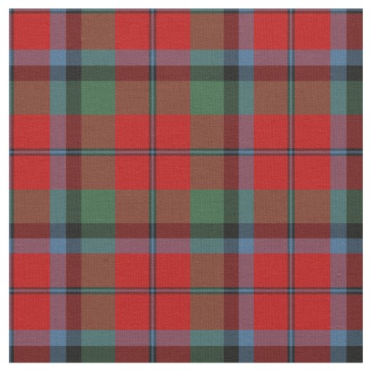 Naughton - MacNaughton Tartan Patroon Rood Plaid Stof (Close Up)