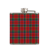 Naughton Tartan Monogram Rood Plaid Heupfles (Achterkant)