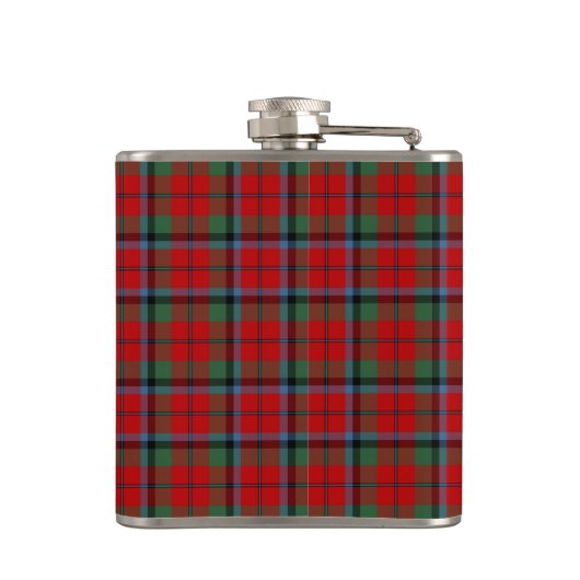 Naughton Tartan Monogram Rood Plaid Heupfles (Achterkant)