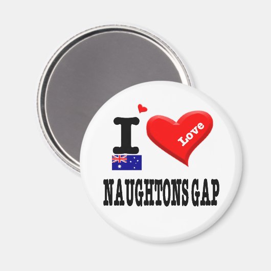NAUGHTONS GAP - I Love Magneet (Voorkant / Achterkant)