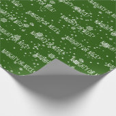 NAUGHTS- OF NICE-tekst in sneeuwvlokken Cadeaupapier (Hoek)