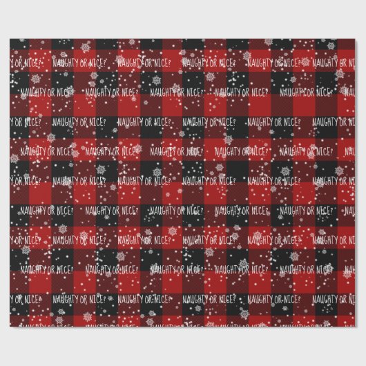 NAUGHTS OF NICE-tekst op spellen Cadeaupapier (Vlak)