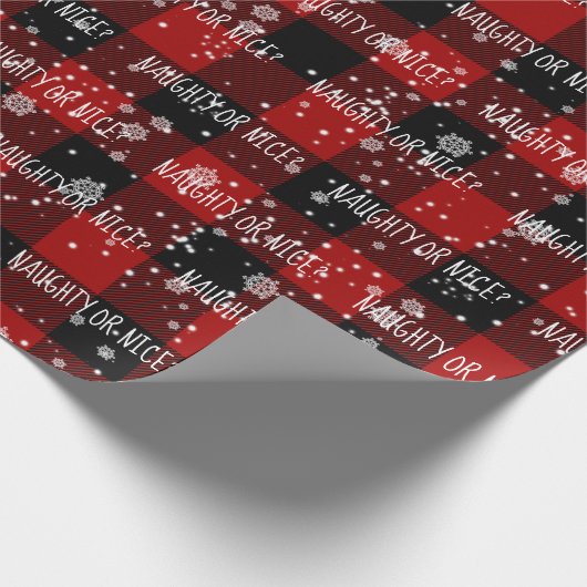 NAUGHTS OF NICE-tekst op spellen Cadeaupapier (Hoek)