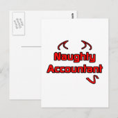 Naughty Accountant Briefkaart (Voorkant / Achterkant)