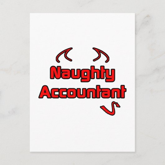 Naughty Accountant Briefkaart (Voorkant)