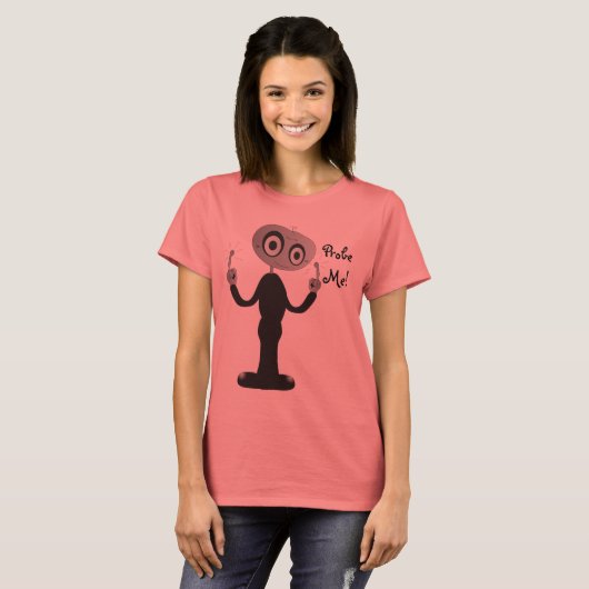 Naughty Alien - wees me aan! T-shirt (Voorkant volledig)