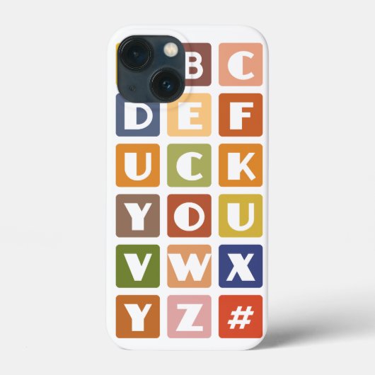 Naughty Alphabets Blackberry Bold hoesje (Achterkant)