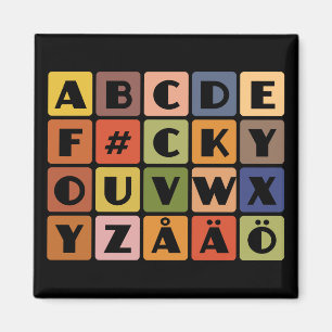 Naughty Alphabets magnet