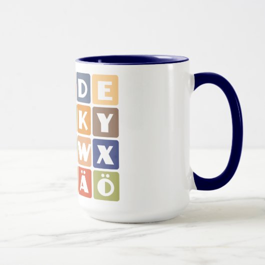 Naughty Alphabets mok - kies stijl & kleur (Rechts)