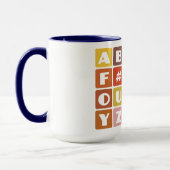 Naughty Alphabets mok - kies stijl & kleur (Links)