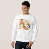 Naughty Alphabets shirt - kies stijl & kleur (Voorkant volledig)