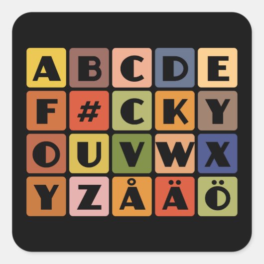 Naughty Alphabets stickers (Voorkant)